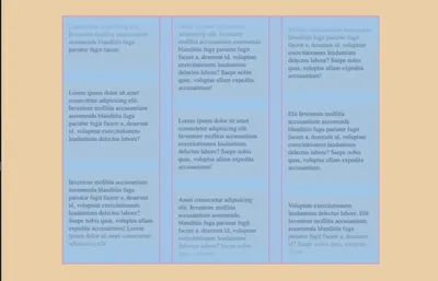Highlighting the vertical space between the parent container and its child elements.