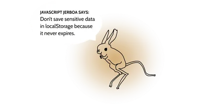 Poorly drawn jerboa with a text in a speech bubble: “Don't forget the lang attribute to define the default language.”