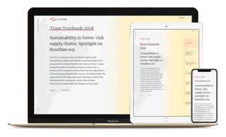 Screenshot of Trase Yearbook 2018 website.