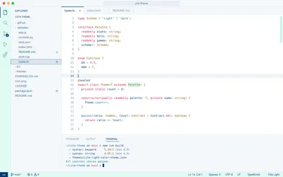 Screenshot showing light mode of my Cita Theme.