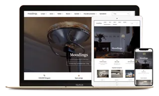 Screenshot of Moodings website.